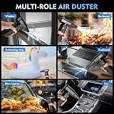 WHATOOK W02 Compressed Air Duster 250K RPM 3 Nozzles 10W Fast Charge view 3