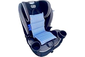 LITTLE BUM COOLERS Original Car Seat Cooler Washable Insulated Ice Pack Infant Car Seat Cooling Cushion Mat for Hot Weather Multifunctional Baby Cooling Pad (Gingham)