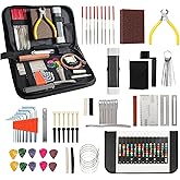 72 PCS Guitar Tool Kit - Set Up, Intonation Adjustment & Repair - Maintenance Kit for Bass, Banjo & Ukulele - Gift for Guitar
