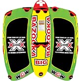 Wow Sports Big Bazooka Towable DeckTube for Boating 1 2 3 or 4 Person