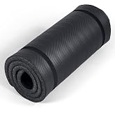 Tone Fitness 1" Extra Thick Yoga Mat, Exercise &amp; Pilates Mat with Strap
