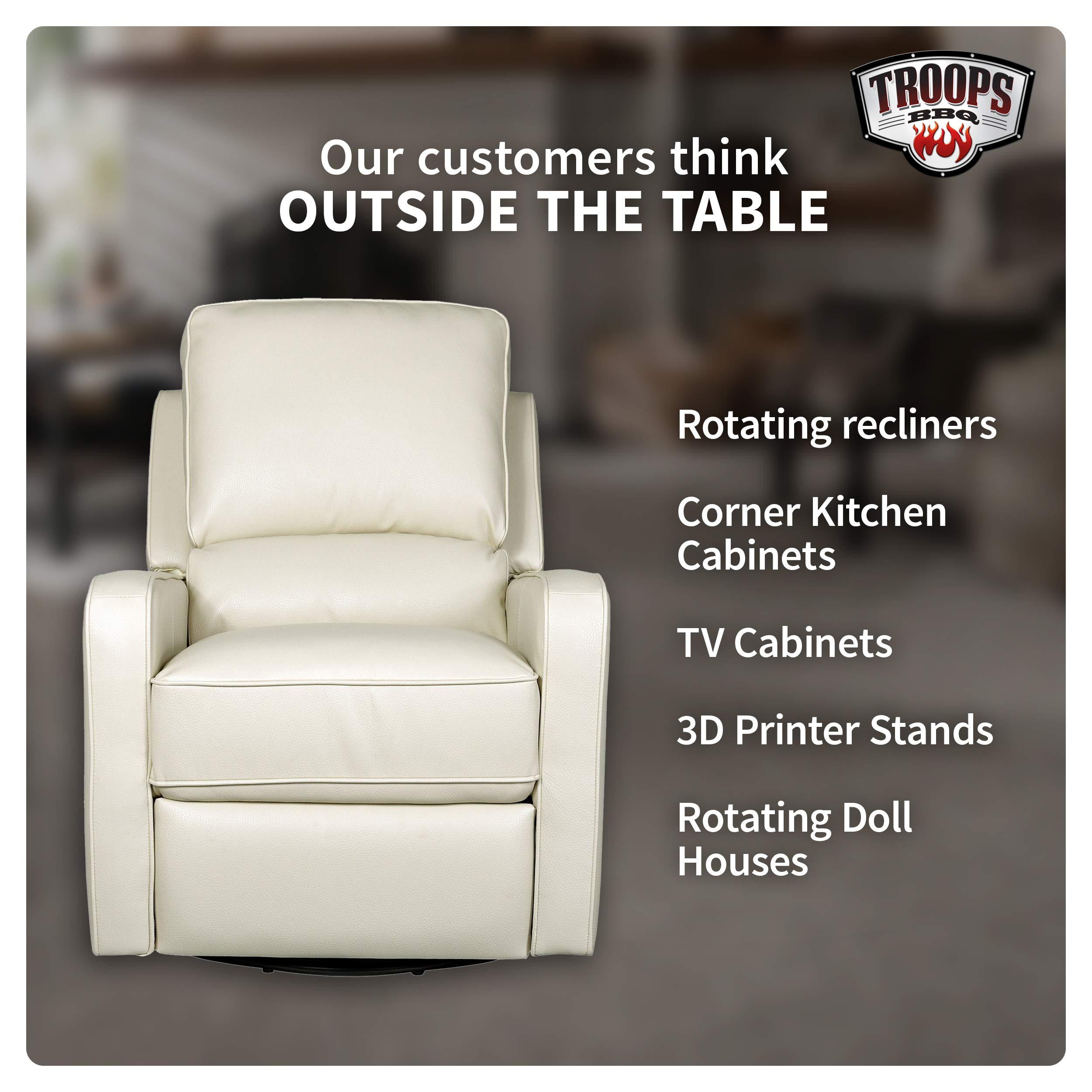 HeavyDuty Aluminum Lazy Susan Ring/Turntable with SingleRow Ball Bearings for Heavy Loads, 16