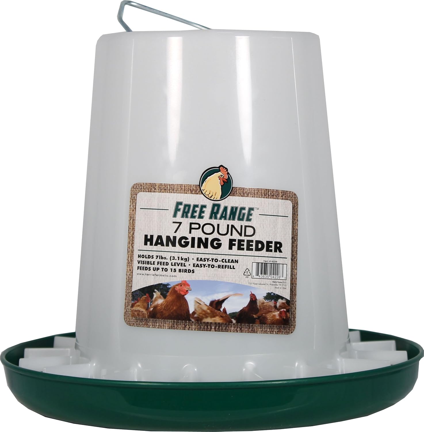 Amazon Com Free Range 4226 7 Lb Plastic Hanging Poultry Feeder