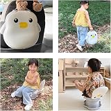 Bebamour Portable Baby Potty Training Seat Penguins Travel Potty Foldable view 7