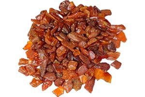 Natural Baltic amber polished stone, 100% certified raw amber loose pieces for handmade jewelry bracelets necklaces (without holes), making amber murals, amber trees, drift bottles, amber candles, fish tank ornaments, souvenirs-MERPOCCLI