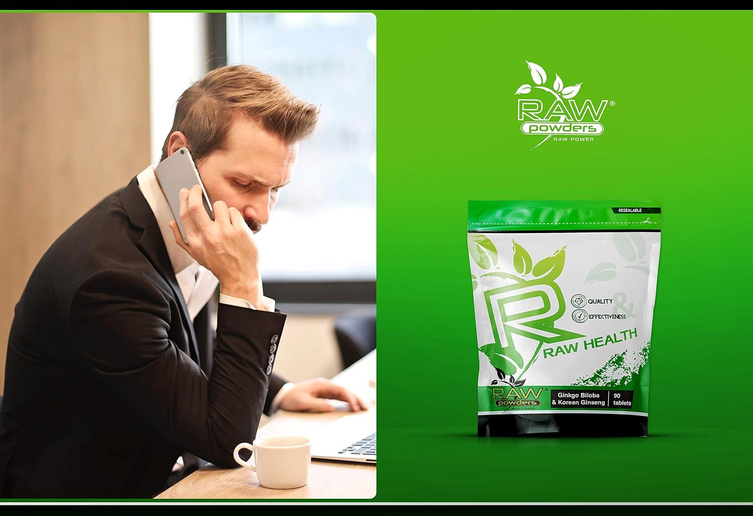 Ginkgo Biloba 3000mg & Korean Ginseng 1000mg, 90 Caps, Memory, Focus & Energy Support, Pure Ingredients, GMO & Gluten Free - Image 5