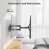 BONTEC TV Wall Mount 13-42 Inch Full Motion Up to 20kg VESA 200x200 view 5
