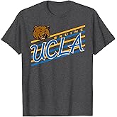 Elite Authentics UCLA Bruins Retro Performer Dark Heather Officially Licensed T-Shirt, Small, Grey