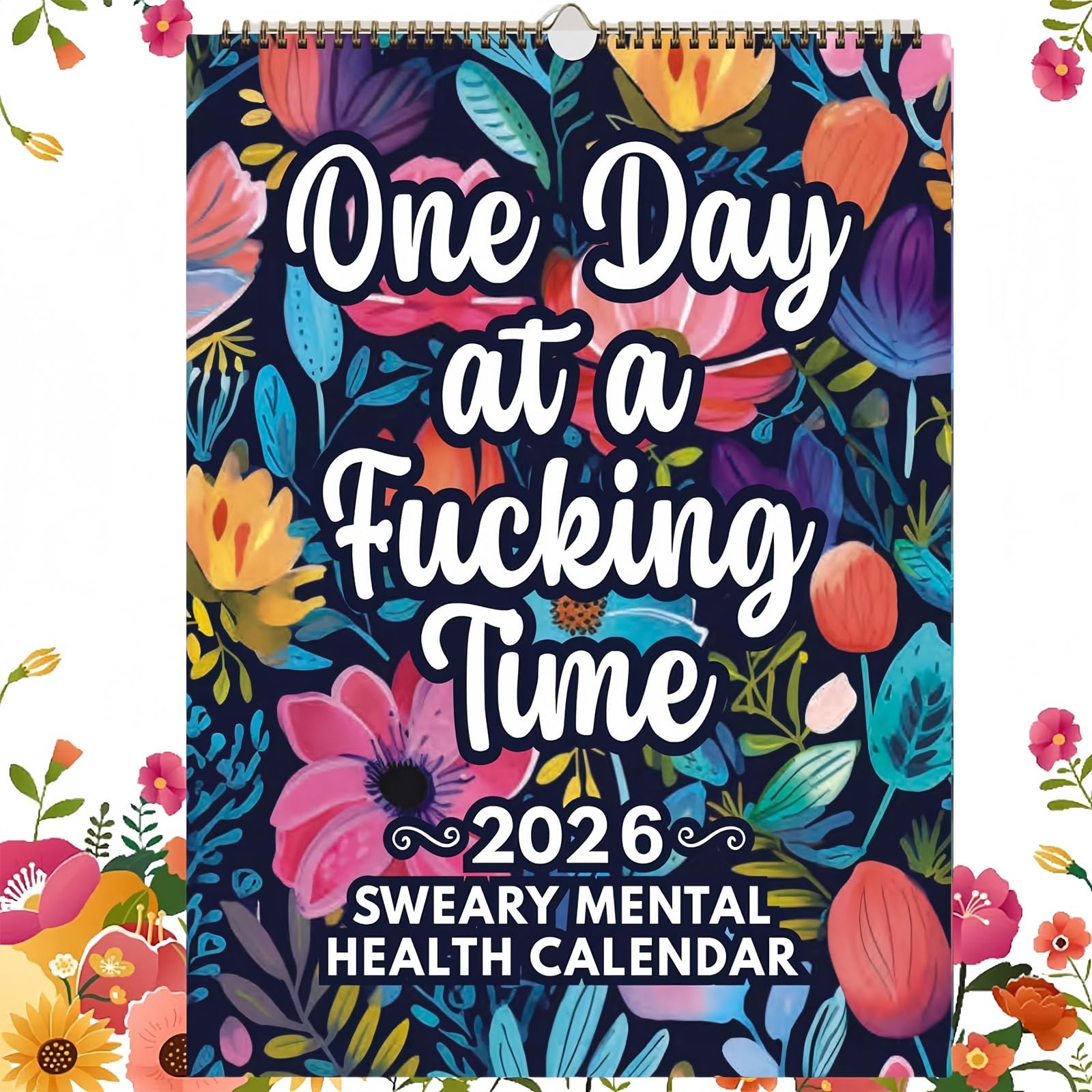 2026 Calendar Mental Health, Wall Calendar 2026 Creative Wall Planner Family Organiser Calendars for Home Office, Funny Schedule Management