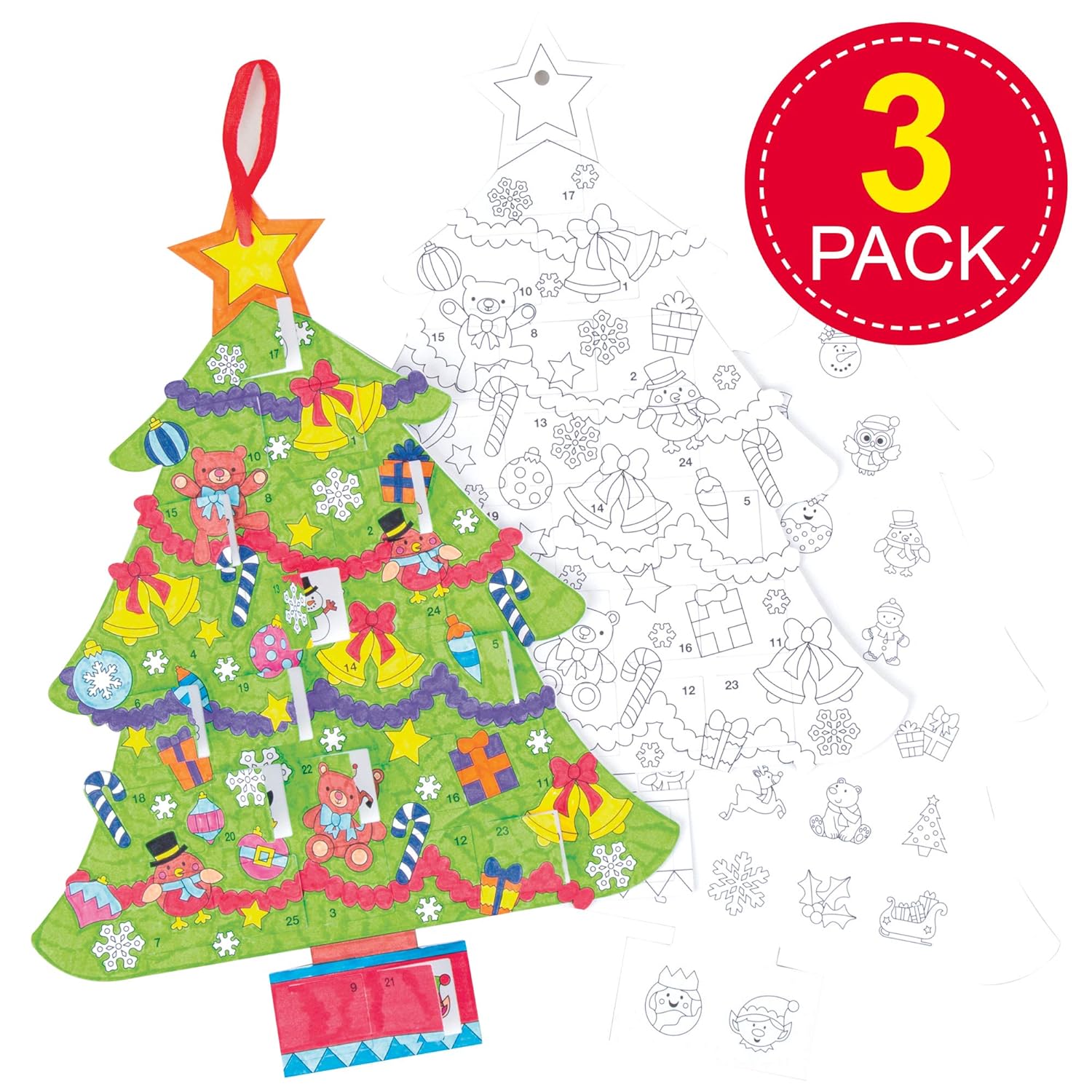 Download Assorted Pack Of 3 Baker Ross Av658 Tree Advent Calendars Creative Christmas Art And Craft Supplies For Kids To Make And Decorate Home Accessories Seasonal Decor 3D SVG Files Ideas | SVG, Paper Crafts, SVG File
