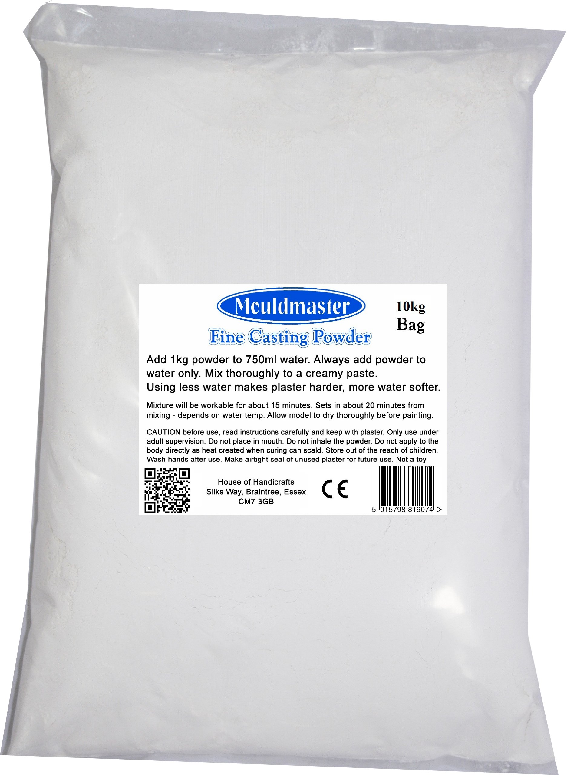 Mouldmaster 10 Kg Plaster of Paris, White