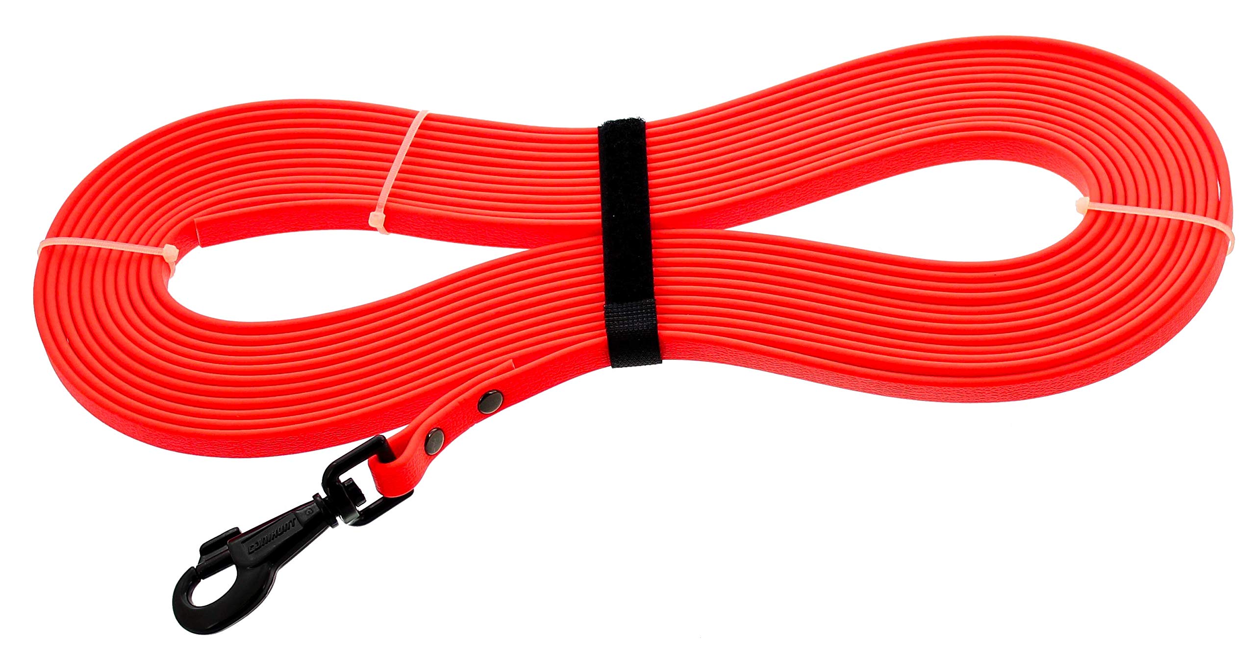 Canihunt Xtreme ECO 10 ml Flat Strap 13 mm Polyvinyl Chloride Orange Dog Walking Lead