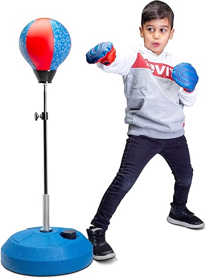 punching bag with gloves for kids