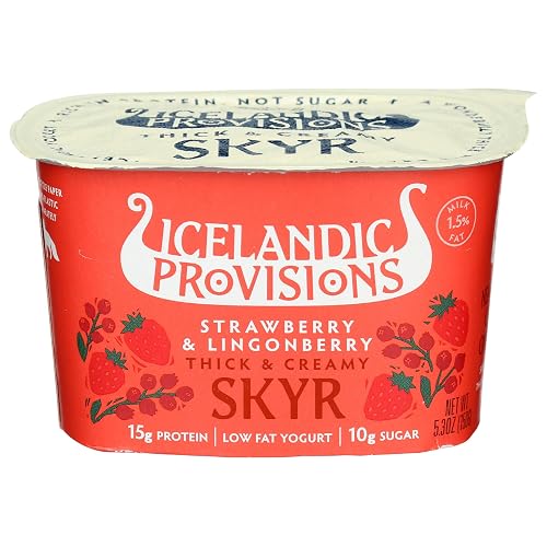 Reduced Shelf Life, Icelandic Provisions Strawberry Lingonberry Skyr Yogurt