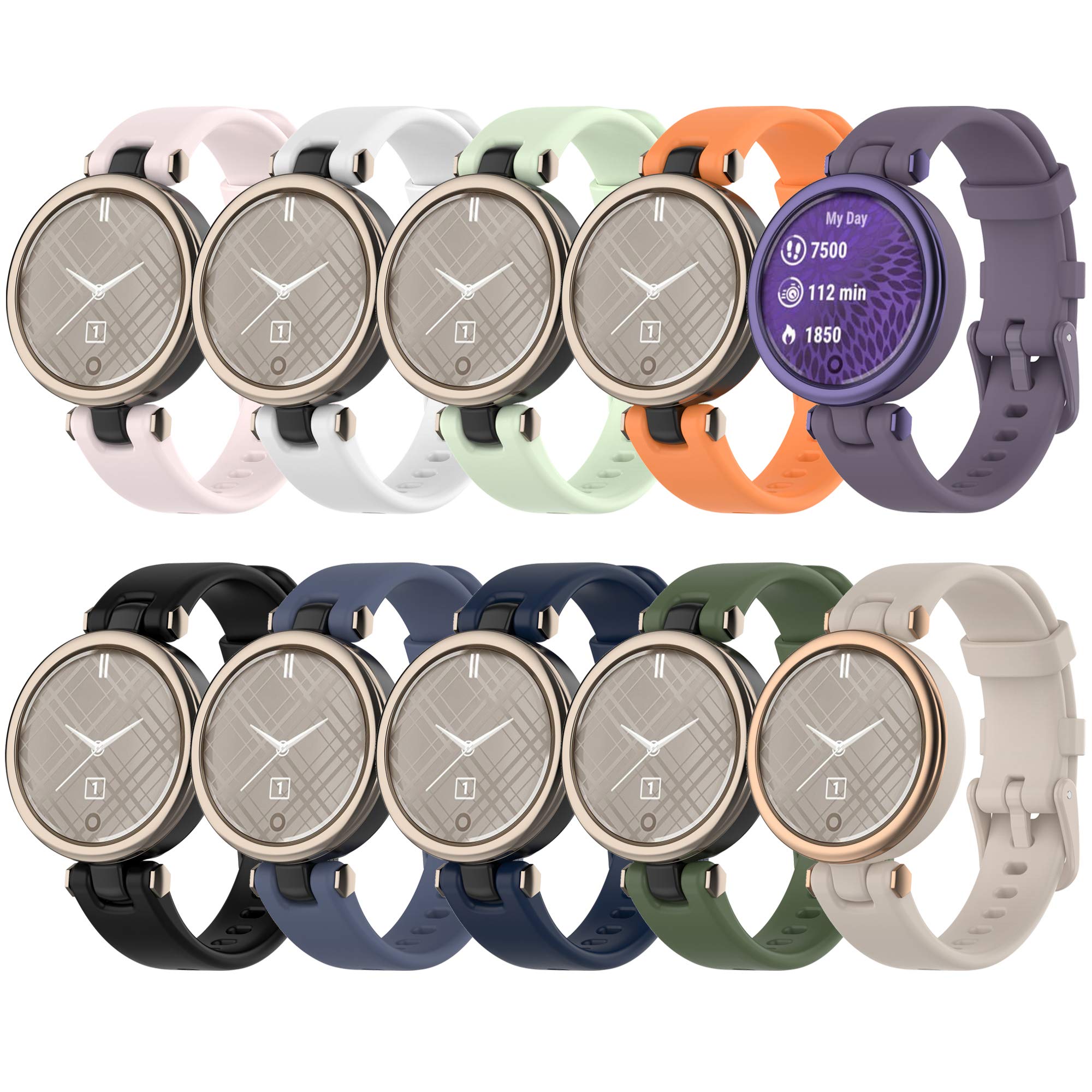 Photo 1 of Band for Garmin lily, Soft Silicone Replacement Watch Band Strap for Garmin lily (No Tracker)