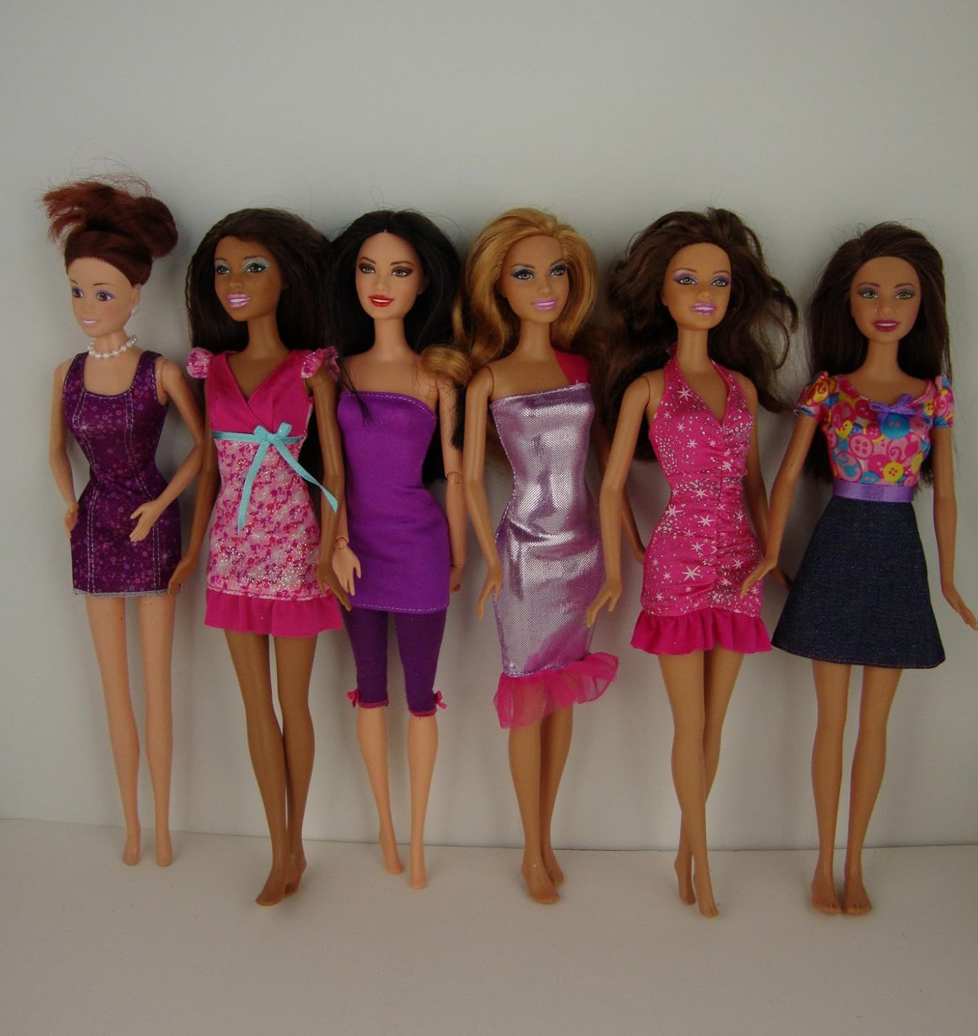 Buy Group Of 6 Super Cute Gowns Made To Fit The Barbie Doll Online