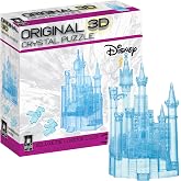 Disney Cinderella Castle Crystal 3D Puzzle Deluxe, 71-Piece, Ages 12+ | Disney Cinderella Castle Crystal 3D Puzzle Deluxe, 71-Piece Brain Teaser, Collectible Display Model, Ages 12+