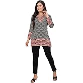 Maple Clothing Short Kurti Indian Tunic Top Women's Printed India Apparel Outfit