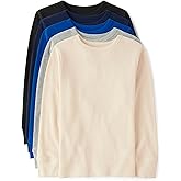 The Children's Place Boys Long Sleeve Thermal Henley Shirts 5-Pack