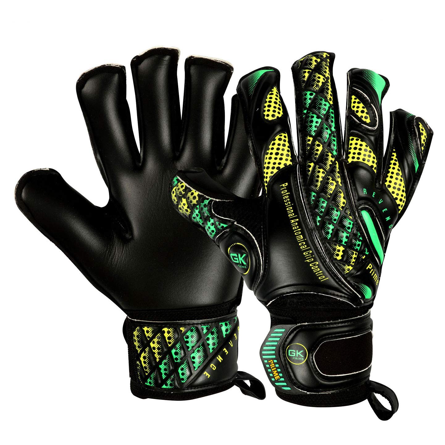 GK Saver Professional Football Goalkeeper Goalie Gloves Kids Prime Revenge Series (PRIME Rev, YF 6) โ image 1