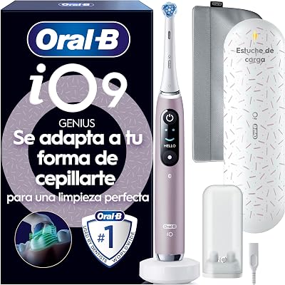 iO 9 Cepillo de Dientes Eléctrico con 1 Cabezal, Rosa