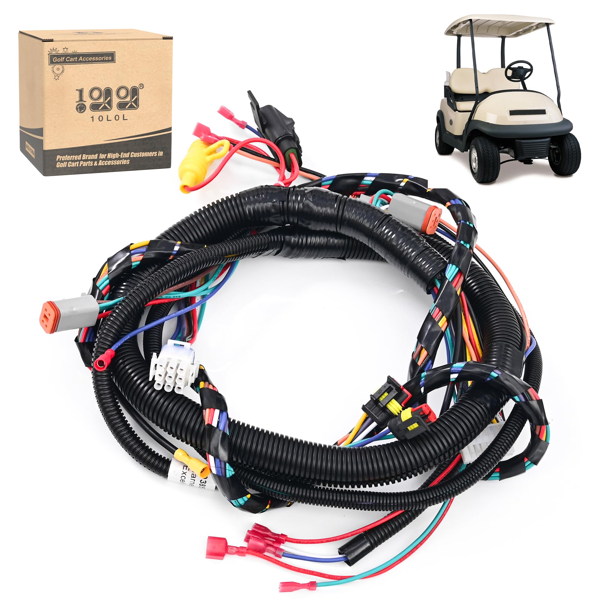Photo 1 of 10L0L Golf Cart Main Harness Compatible with Club Car Precedent (2008-2011), Plug N Play, Control Wiring Harness Replacement OEM #103374901