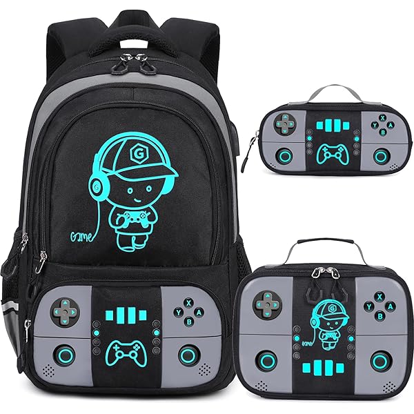 Amazon.com: BKFDFVB Kids Luminous School Backpack with USB Shoulder Bag Pencil Bag Lock for Boys(6-4PCS) : Electronics Amazon.com: BKFDFVB Kids Luminous School Backpack with USB Shoulder Bag Pencil Bag Lock for Boys(6-4PCS) : Electronics