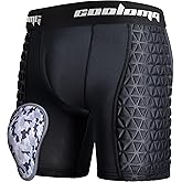 COOLOMG Youth Boys Baseball Sliding Shorts with Soft Foam Cup Padded Sliders Underwear for Football Lacrosse Hockey