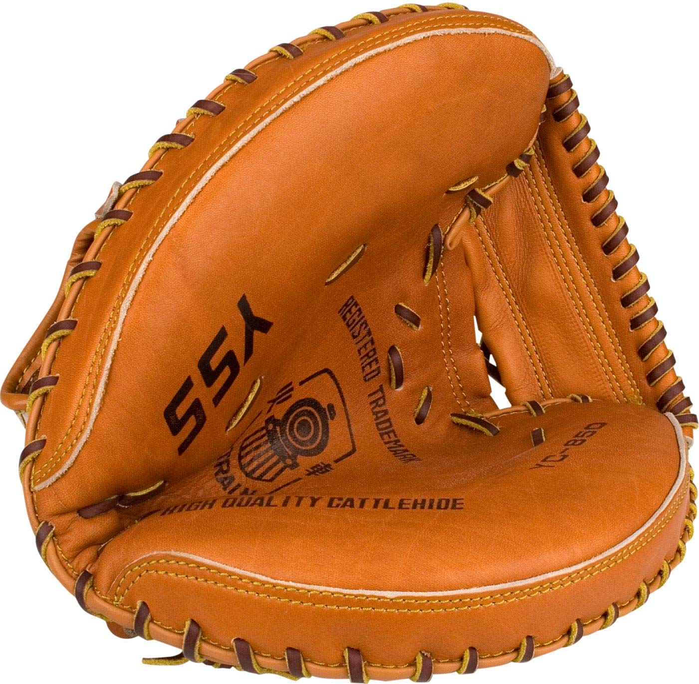 Schreuders Sport 23HF Senior Left-handed Catcher Baseball Glove - Light brown, One Size