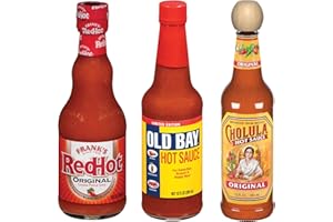 MCCORMICK & COMPANY Hot Sauce Variety Pack, Great Hot Sauce Lover Gift Set, Flavors Include Frank's RedHot Original, OLD BAY, and Cholula Original, 34 fl oz