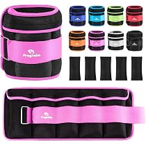 Poids De Cheville Réglables 0,5 Kg La Paire (0,25 Kg Chacun) – Bleu – Idéal Fitness, Marche, Rééducation