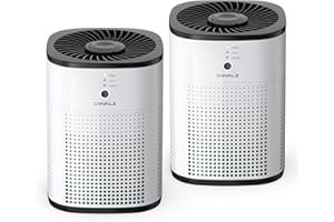 2 Pack CHIVALZ Air Purifiers for Bedroom with True HEPA Filter for Smoke, Dust, Pollen, Pet Dander, Small Air Purifiers for H