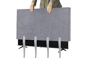 TV Cover for Moving, 70"-75" Flat Screens Protector Heavy Duty Felt Anti-Scratch Dust Resistant with Straps for Protection TV