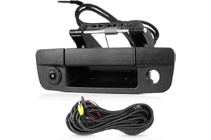 ACAUTO Tailgate Handle Backup Camera Fit for Dodge RAM 1500 2009-2017,Fit for Dodge RAM 2500 3500 2010-2017 Tailgate Reversing Rear View Park Assist Camera RCA Plug Replaces 68084284AB