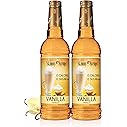 Jordan's Skinny Syrups Sugar Free Coffee Syrup, Vanilla Flavor Drink Mix, Zero Calorie Flavoring for Chai Latte, Protein Shak