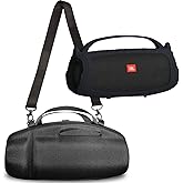 XEGIMOR Silicone Case Cover for JBL Charge 4/5 Portable Bluetooth Speaker, Travel Case for JBL Charge 4/5 Bluetooth Speaker Accessories (Black)