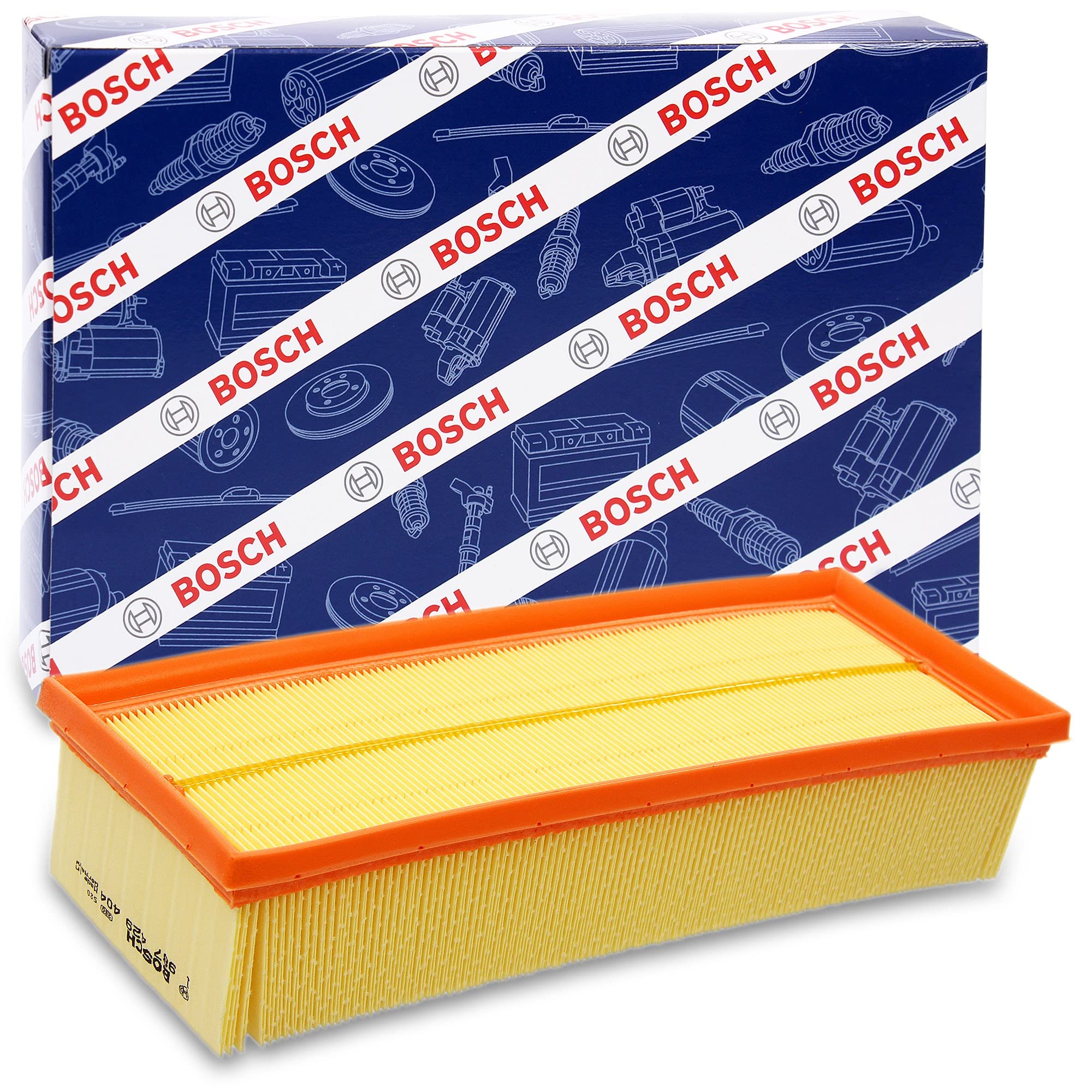 Bosch S9404 Car Air Filter - Separates Particles from the Air Intake - Moisture-resistant plus High Tensile Strength