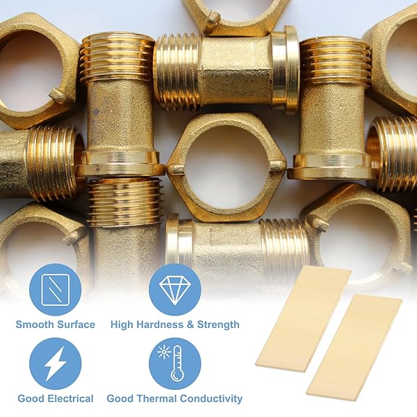 UXCELL BRASS FLAT BAR STOCK, 0.47″X3.94″X12″METAL SOLID BRASS SQUARE BARS FOR KNIFE MAKING DIY HANDICRAFTS ARCHITECTURAL DECORATION INDUSTRY CONDUCTIVITY