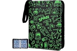 MTGPRO Card Binder For Pokemon Cards 4-Pocket,400 Pockets Trading Card Binder Holder Collector Album Book Includes 50 Removable Sleeves,Purple (Universe)