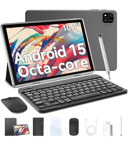 Amazon.com : Android Tablet, 10.1 inch Android 15 Tablets, 12GB
