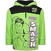Marvel Avengers Spider-Man Fleece Half Zip Hoodie Toddler to Big Kid Sizes (2T - 18-20)