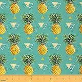 Erosebridal Pineapple Fabric by The Yard, Tropical