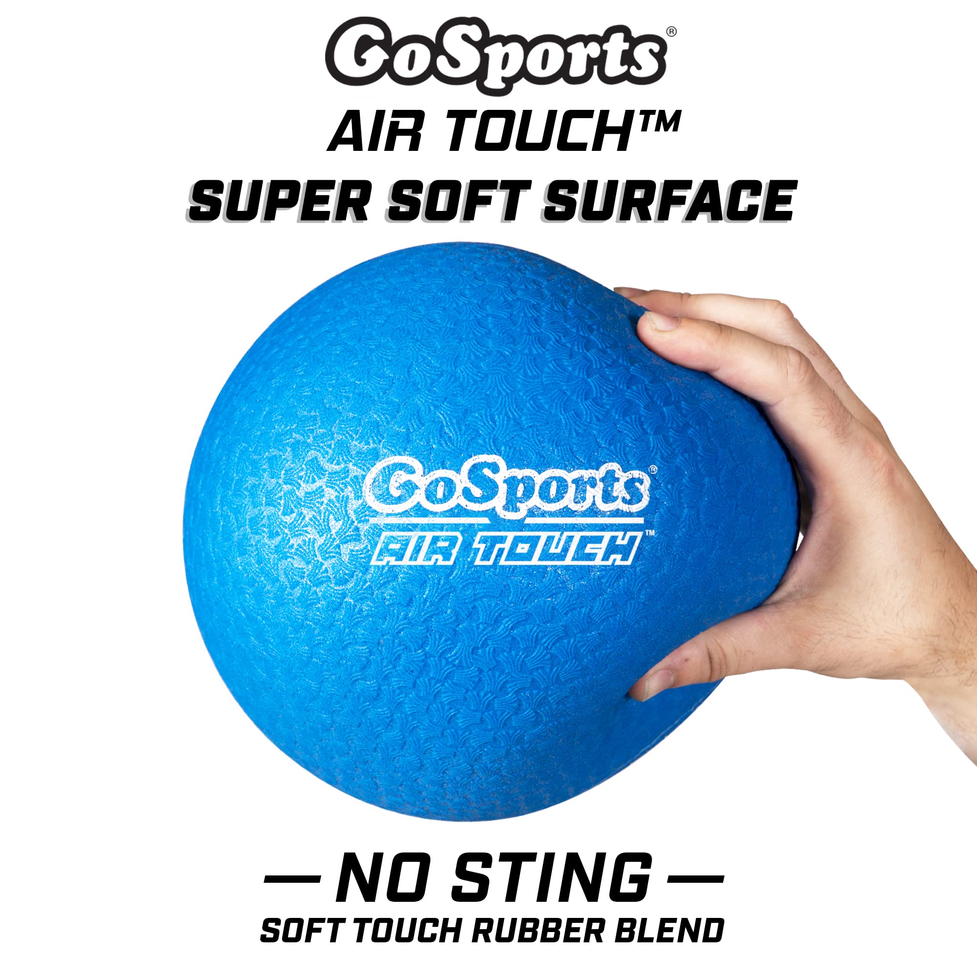 GoSports Playground Balls for Kids - Choose 8.5” or 10” Sizes - Heavy Duty Set of 6 with Carry Bag and Ball Pump