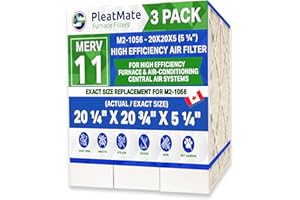M2-1056 MERV 11 Aftermarket/Generic. Actual Size 20 1/4" x 20 3/4" x 5 1/4" Case of 3 Made in Canada by FurnaceFilters.ca