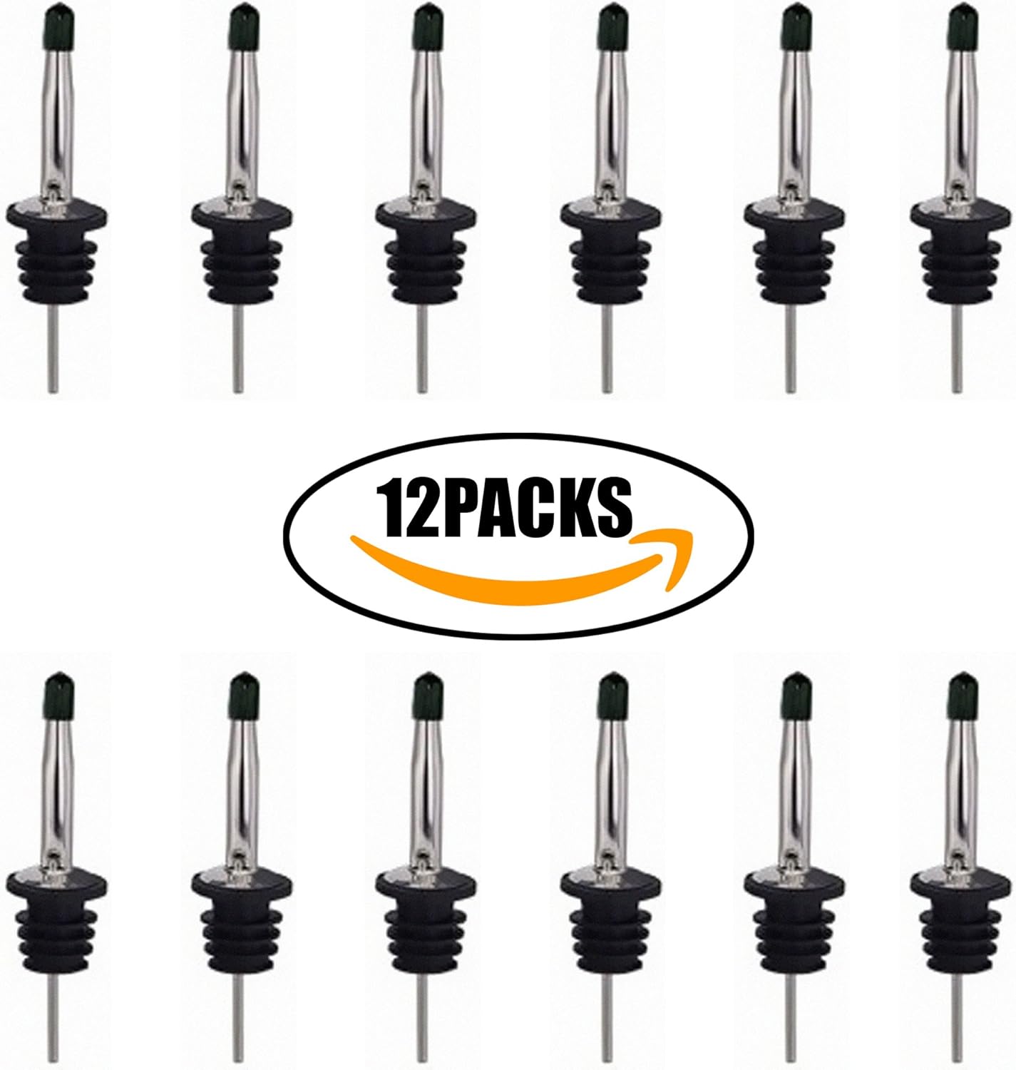 12PK Professional Stainless Steel Classic Liquor Bottle