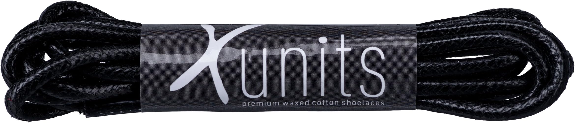 Xunits laces round & waxed in 29 colours, Ø 2.5 mm, lengths: 60 – 114, shoelaces for suit business shoes or leather shoes, 1 pair