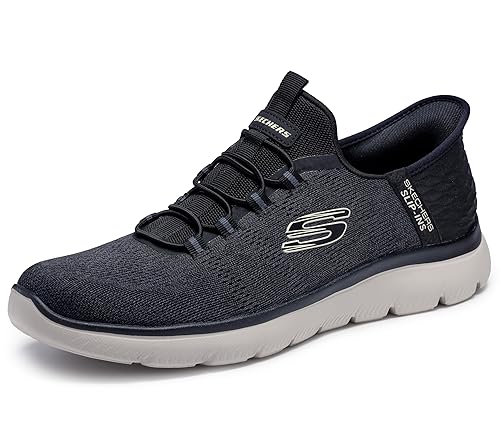 Skechers Men's Summits Key Pace Hands Free Slip-in Loafer, Black, 15 Wide