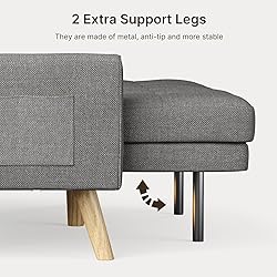 Gizoon Futon Sofa Bed, 70.9" Futon Couch with