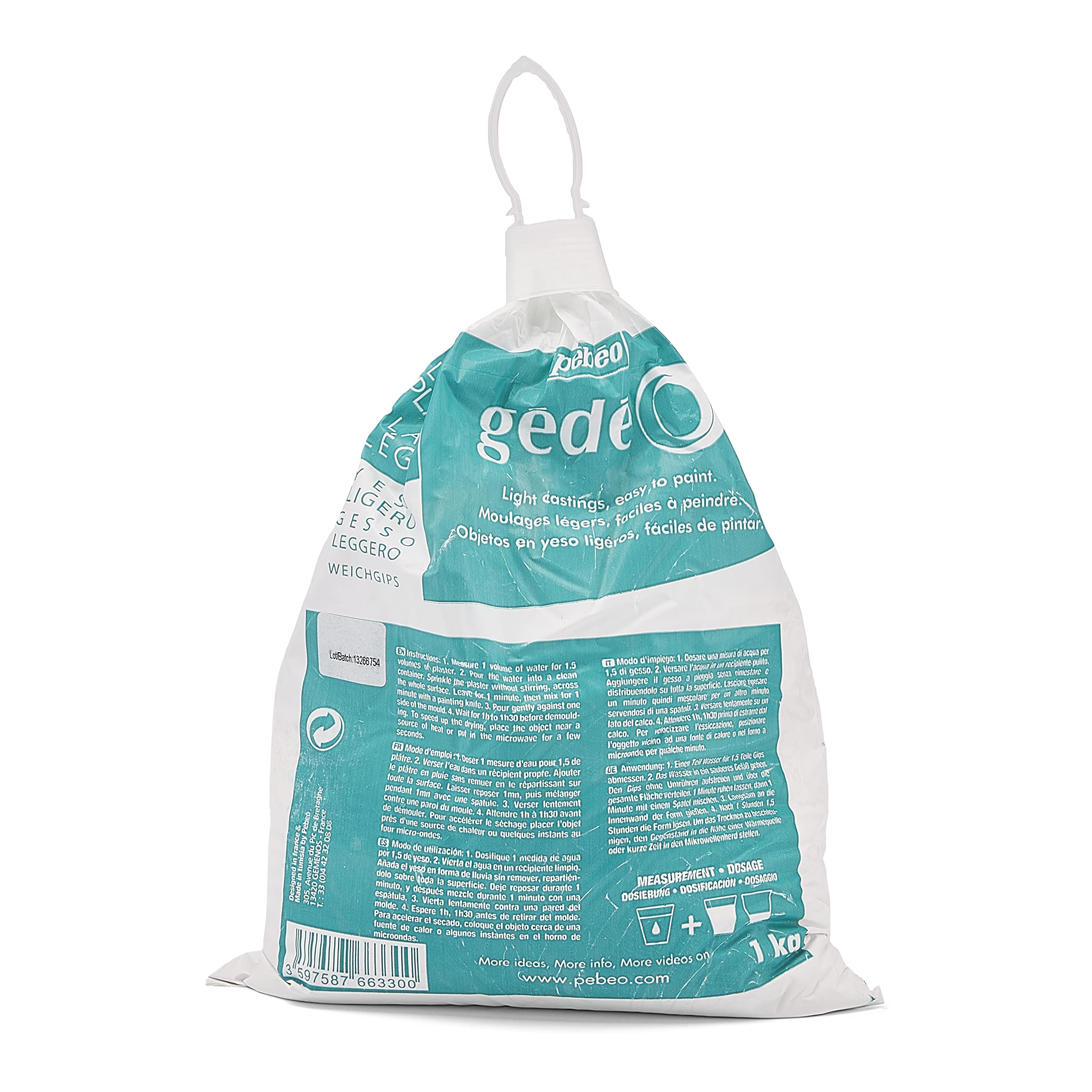 Gedeo 1 Kg Light Plaster, White