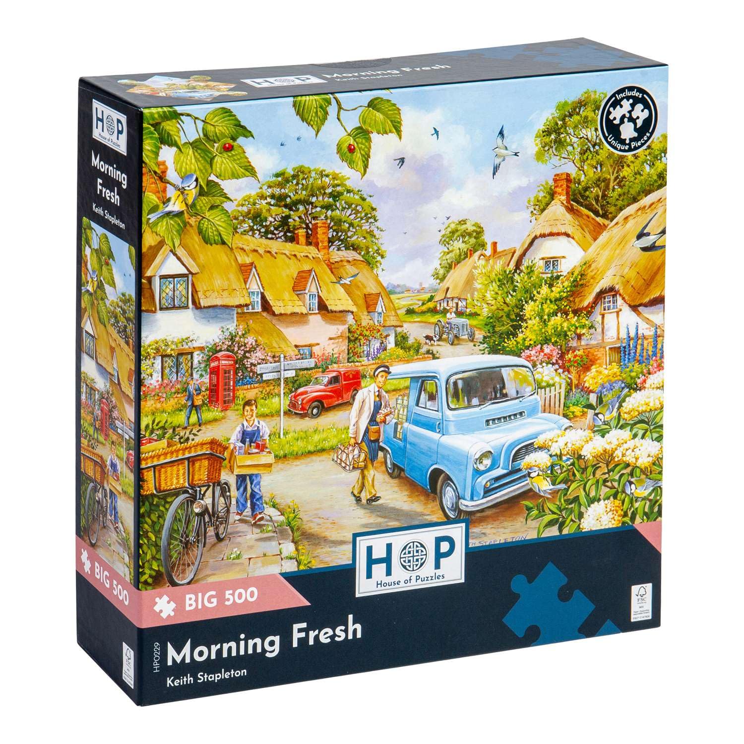 The House of Puzzles - Morning Fresh Jigsaw - Big 500 Piece Jigsaws For Adults, Extra Large Pieces, Artist Illustrated, Scenic Landscape, Deluxe Puzzle Gifts โ image 1